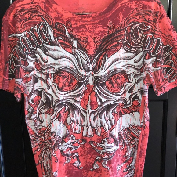 xtreme couture Other - red barely worn men’s shirt